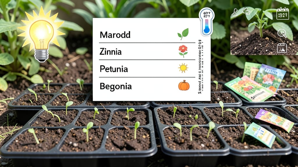 When to Start Flower Seeds Indoors Chart: Zone-Specific Weeks Before Last Frost